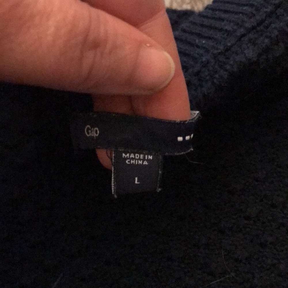 Gap Navy blue sweater 3/4 sleeve - Picture 6 of 6